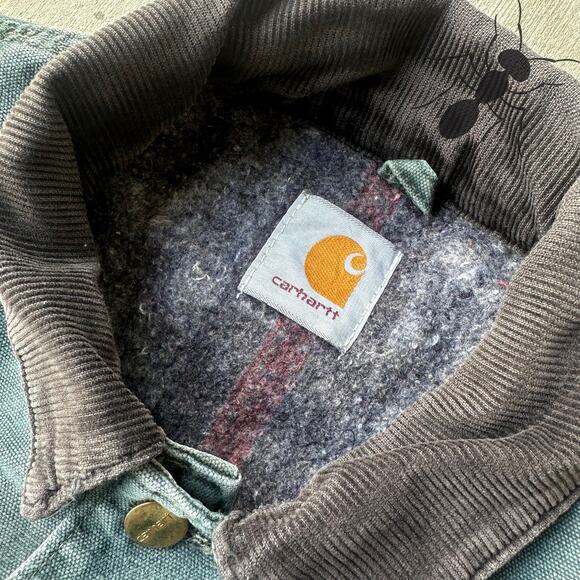 Vintage Y2K Carhartt green chore work wear jacket - Picture 5 of 8